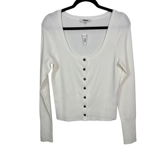 Madewell NWT Women’s Snowy Pax Signature Knit Scoopneck Cardigan size XL - Picture 2 of 7